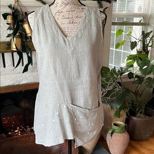 Gray Sleeveless Women's Tunic